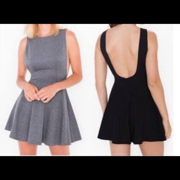 NEW RED American Apparel Ponte Sleeveless Skater Dress - Picture 3 of 13